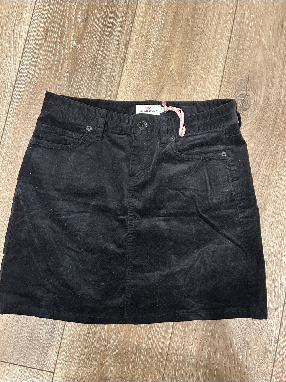 Vineyard Vines Black Velvet Mini Skirt - Classic Women’s Style